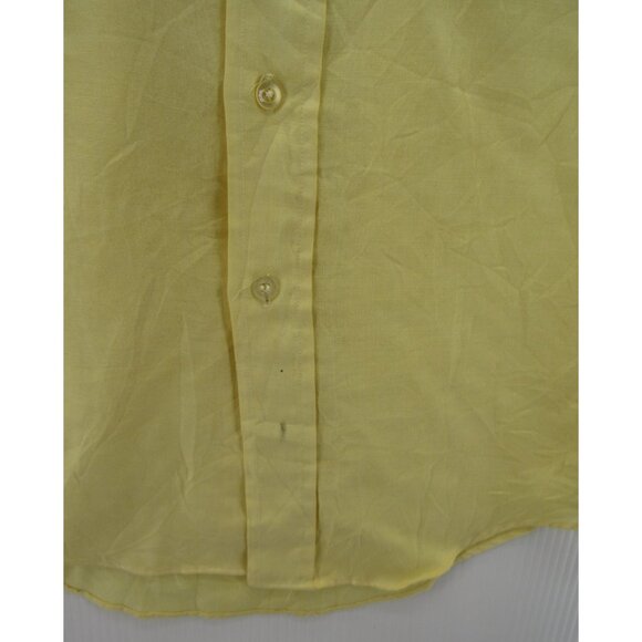 VINTAGE Shirt 14 Japan Student Sheldon Button Down 60s Pocket XS * - Picture 4 of 12